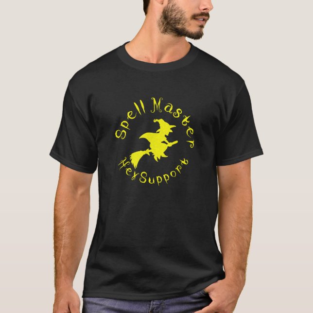 2 Sida, snyggt Halloween IT Tech Support Help Desk T Shirt (Framsida)