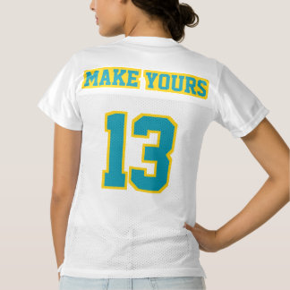 2 Sida TEAL GOLDEN GULT WHITE Women Sport Jersey
