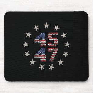 2 Sida Trump 2024 President 45 47 American Flagga Musmatta