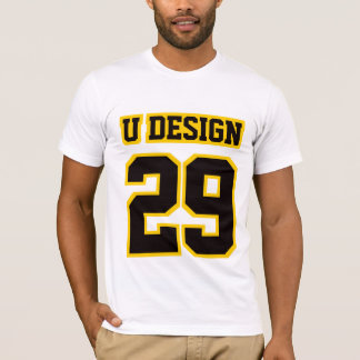 2 Sida WHITE BLACK GULD Bella Canvas Manar Tee Shirt