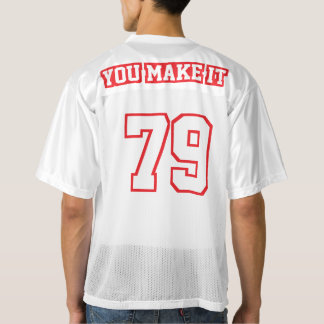 2 Side RED WHITE Manar Football Jersey