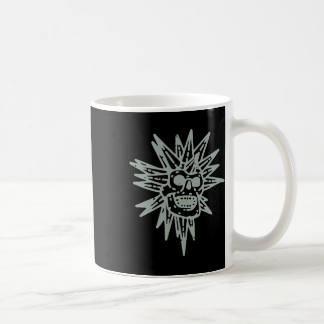 (2 Side) Spooky Island Est 2002 Amusement Skull Ha Kaffemugg (Höger)