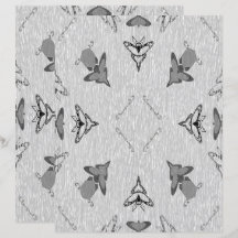 2-Sided Flying High in Lt Grayscale Scrapbook Page