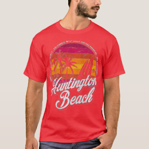 2 Sided Huntington Beach Surfa City California Vin T Shirt