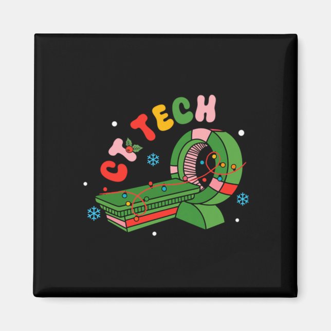 (2 Sided) Santa's Favorite Ct Tech Christmas Techn Magnet (Framsidan)