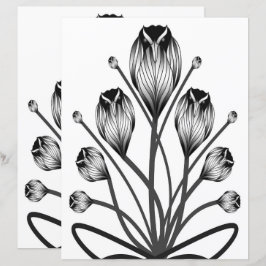 2-Sided W&B Tulip Owlsprey H&S Scrapbook Page