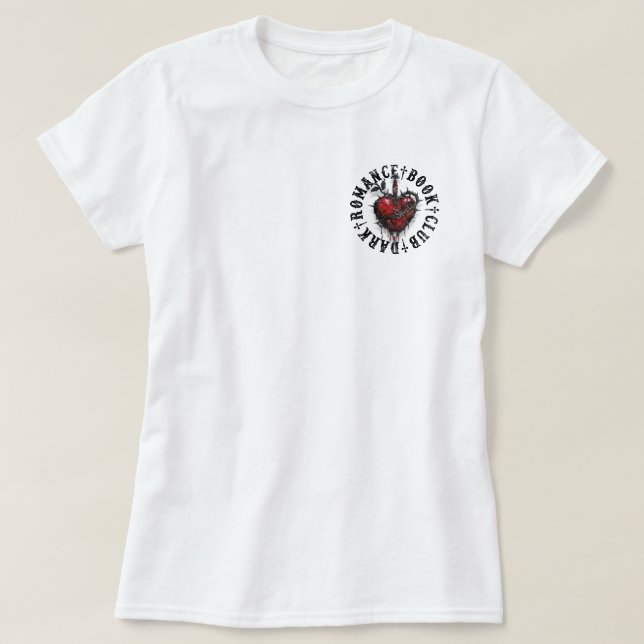 2 Sides Mörk Romantik Bok Klubb SMut Reader Gift T Shirt (Design framsida)