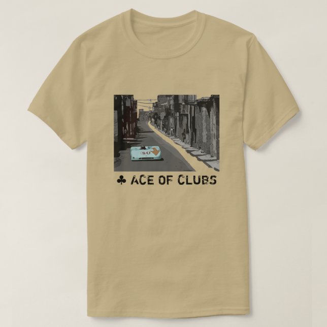 2-sidig 1970 Ace of Klubbs T-Shirt (Design framsida)