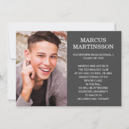 2-sidig bruna Studenten 3-fotomeddelande Meddelande