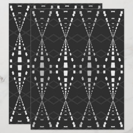 2-sidig Ley Lines B&W Scrapbookssida