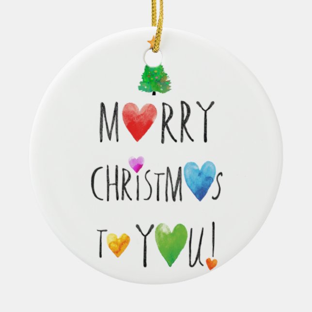 "2 SIDIGA LJUS AV JUL/GOD JUL OCKSÅ! JULGRANSPRYDNAD KERAMIK (Framsidan)