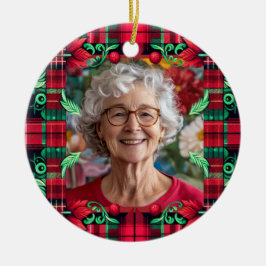 2 sidiga minnesstund - julprydnad julgransprydnad keramik