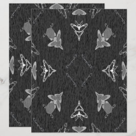 2-sidigt Flying High i B&W Scrapbookpapper