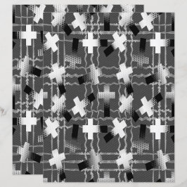 2-sidigt Sått i tro Gråskala Scrapbookpapper