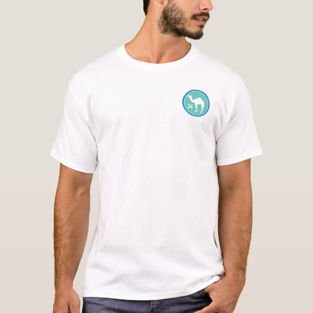 2 Sidor - 24 Timmars Kamel Cirkeln Nykterhets Tröj T Shirt (Framsida)