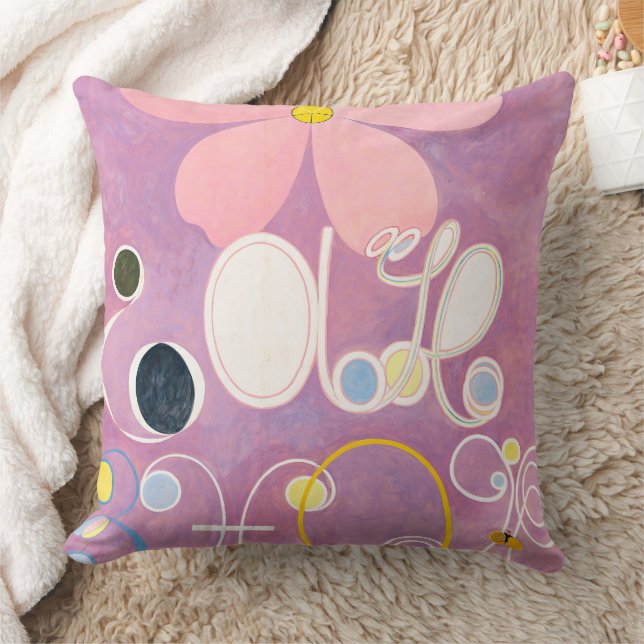 2 sidor av vuxenood | Hilma af Klint | Kudde (Filt)