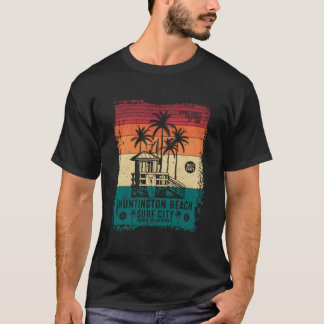 2 Sidor Huntington Beach Surf City Surfing Stil T Shirt