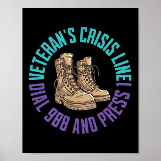 (2 sidor) Medvetenhet om krigsveteran i militärt v Poster (Framsidan)