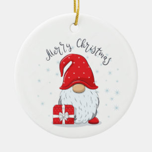 "2 SIDOR SANTA OCH ÖVERPRISE SIDA OCKSÅ!!!!!!!!!!! JULGRANSPRYDNAD KERAMIK
