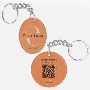 2 sidors Logotyps- och QR-kod för Orange Company B