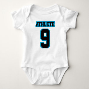 2 Sidovita BLACK BLUE Romper Football Jersey T Shirt