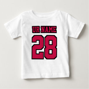 2 Sidovita CRIMSON RED BLACK Football Crewnacke T-shirt