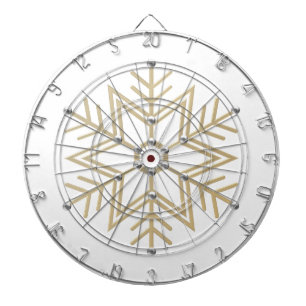 2-Silver och 3-D Look för guld- Snowflake Darttavla