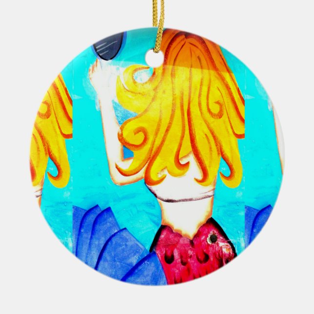 2 sjöjungfruars ornament (Framsidan)