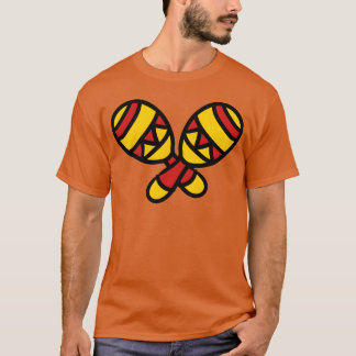 2 skallror musikband sombrero festsnurra firande t shirt