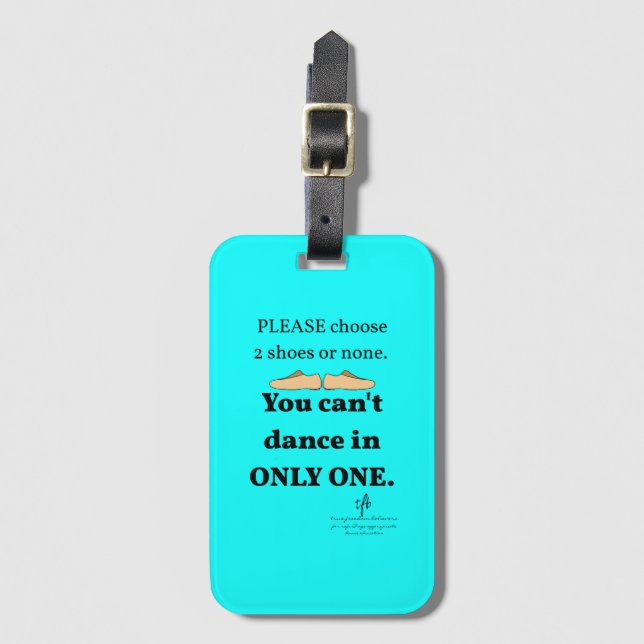 2 skor eller ingen cyan bagagebricka (Framsida vertikal)