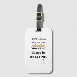 2 skor eller ingen vit bagagebricka