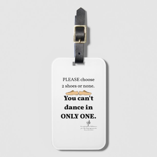 2 skor eller ingen vit bagagebricka (Framsida vertikal)