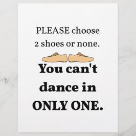 2 skor eller ingen vit reklamblad