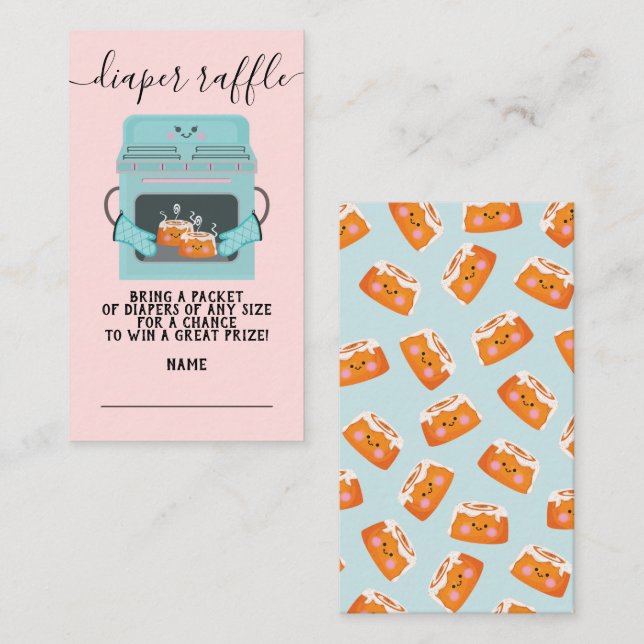 2 små buntar i ugnen Raffle Tilläggskort (Fram/baksida)