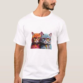 2 söta katter T-Shirt