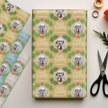 2 Square Photos Whimsical jul Helgdag Berry