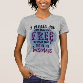 2 Ställe Du kan stanna kostnadsfritt på T-Shirt