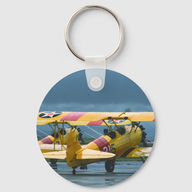 2 Stearman Keychain Nyckelring (Framsida)