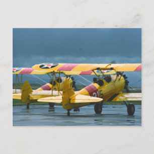 2 Stearman-vykort Vykort
