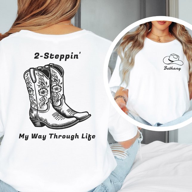 2 Stega min väg genom Western livstidsförsäkring T Shirt (Skapare uppladdad)