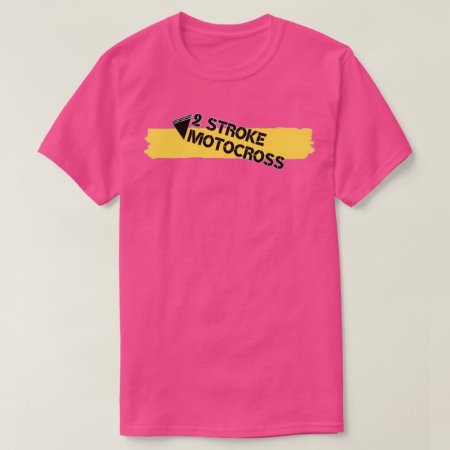 2 Stroke Motocross White T Shirt (Design framsida)