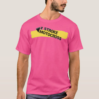 2 Stroke Motocross White T Shirt