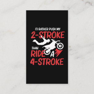 2 Stroke MX Motocross Dirt Bike Rider Supercross Visitkort