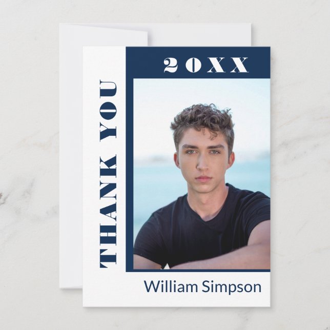 2 Tack för PHOTO Modern Simple Minimalist Studente (Framsida)