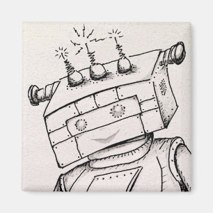2" teckning för magnet w/Robot