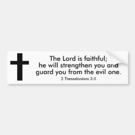 2 Thessalonians 3:3 Bible Verse Bumper Sticker  Bildekal