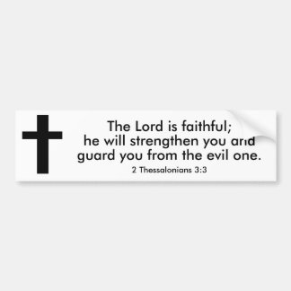 2 Thessalonians 3:3 Bible Verse Bumper Sticker  Bildekal