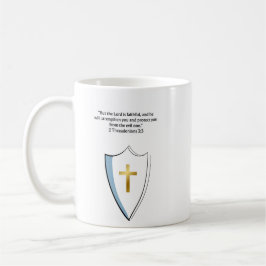 2 Thessalonikerbrevet 3:3 Kristet vers-mugg Tro gå Kaffemugg