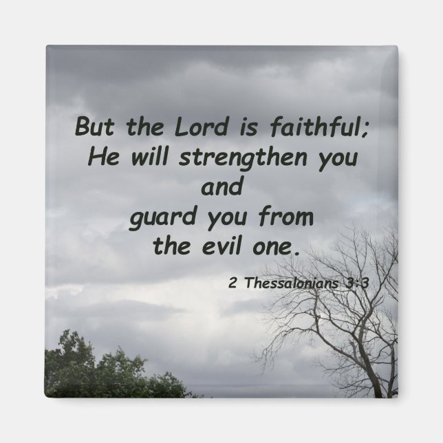 2 Thessaloniki 3:3 Magnet (Framsidan)
