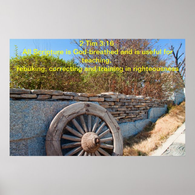 2 Tim 3:16: All Scripture är Guds andning Poster (Framsidan)